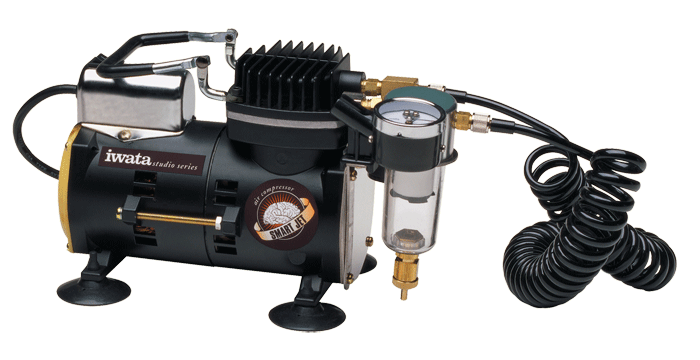 Iwata Modeller Airbrush Kit with Silver Jet Compressor