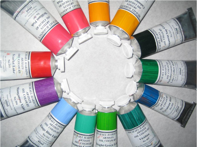 Michael Harding Oil Paint Colour Chart