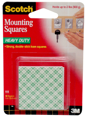 Scotch(R) Mounting Squares (Pack of 16) - Size 1 sq.