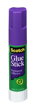 Scotch(R) Permanent Adhesive Glue Stick - Color: White - Size: .45 oz