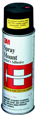 3M(TM) Spray Mount Adhesive - Size 4 oz Net Wt.
