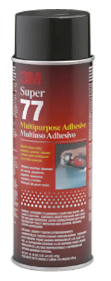 3M(TM) Super77 Spray Adhesive with Hang Tab - Size 4.4oz Net Wt