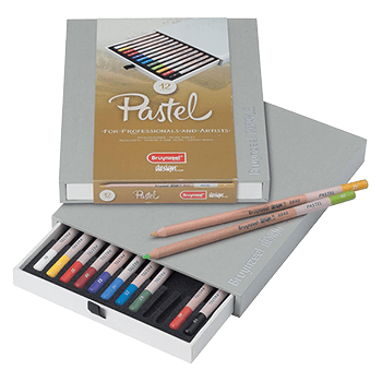 Oil pastel pencil for artists SANGUINE medium hardness