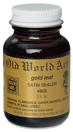 Old World Art Gold Leaf Satin Sealer - Size 2 oz