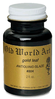 Old World Art Gold Leaf Antiquing Glaze - Size 2 oz