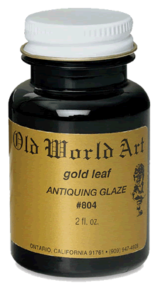 Old World Art Gold Leaf Antiquing Glaze - Size 2 oz