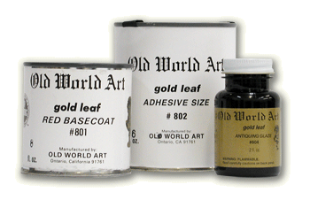 Old World Art Gold Leaf Venetian Basecoat - Color Red - Size 2 oz