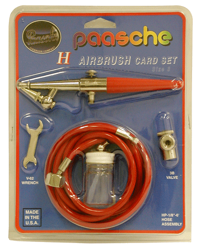 Paasche H#3 Airbrush Card Set