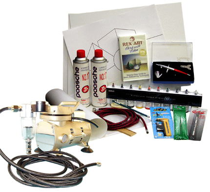 Rex Art Airbrushing Gift Set - DVD