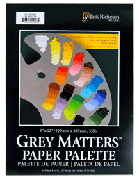 Jack Richeson Grey Matters Paper Palette - Size  9 x 12