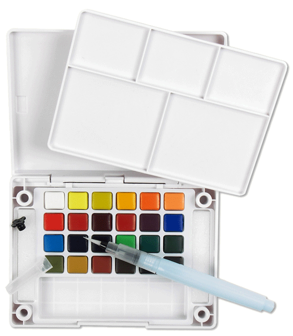 Sakura Koi Watercolor Field Sketch Box - Set of 24