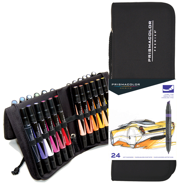 Prismacolor Art Marker Set of 24 with Case