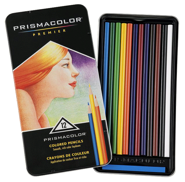 Prismacolor Premier Colored Pencils, Set of 12 - Artist