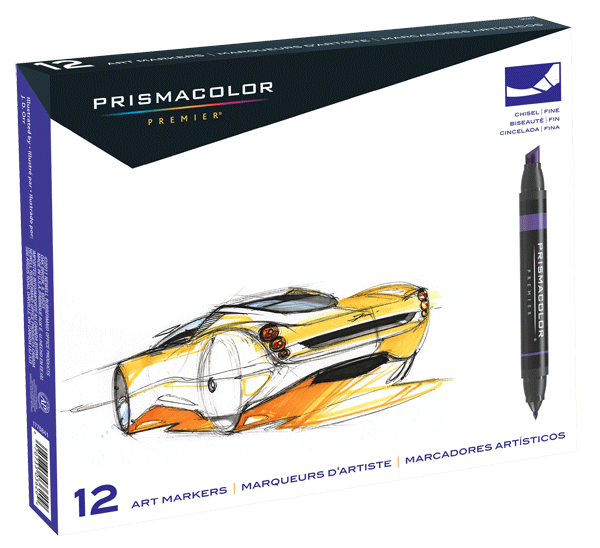 Prismacolor Art Marker Set of 12 - Color Primary & Secondary