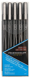 Prismacolor Premier Fine Line Marker Set of 5 - Color Black - Size 005, 01, 03, 05, 08