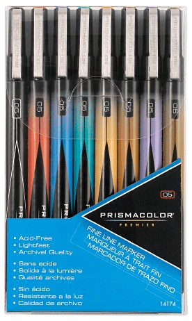 Prismacolor Premier Fine Line Marker Set of 8 - Size 05