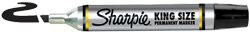 King Size Marker, Chisel Point - Color Black *XYLENE FREE*