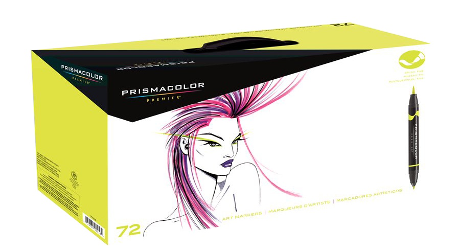 Prismacolor Premier Double Ended Non-Toxic Art Marker, Chisel/Fine