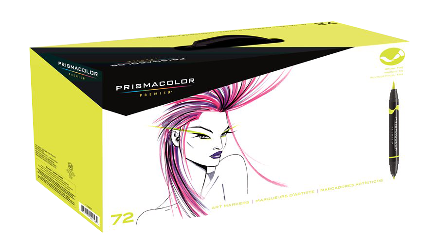 Prismacolor Premier Double-Ended Art Markers, Fine and Chisel Tip