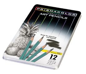 Prismacolor Turquoise Art Set of 12 Different Degrees - Size Soft Black Core