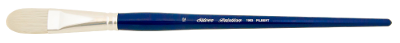 Silver Brush Bristlon, Long Handle, Filbert - Size 12