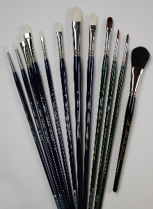 Silver Brush Bart Lindstrom, Long Handle Adagio Portrait Set of 12