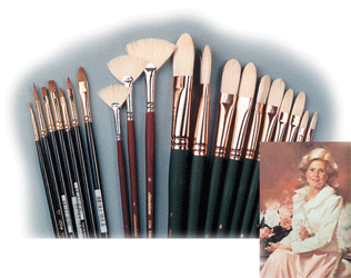 Silver Brush John Howard Sanden Portrait Brush Set of 20 - Student - Long Handles