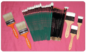 Silver Brush Nelson Shanks Elite-Primo Pennello Brush Set of 44 - Complete - Long Handles