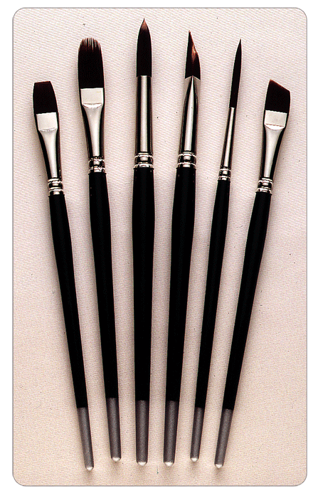 Silver Brush Limited 2007S Golden Natural Script Liner Brush for Watercolor  Oil and Acrylic Size 4 Short Handle
