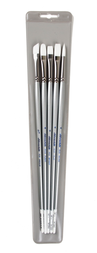 Silver Brush Silverwhite Brush Set of 5 - Long Handles