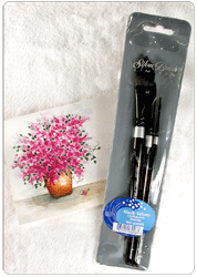 Silver Brush Black Velvet Watercolor Brush Set of 3 - Short Handles