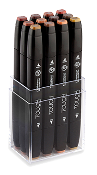 ShinHan Touch Twin Marker Set of 12 Woods