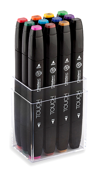 ShinHan Touch Twin Marker Set of 12 Main Colors