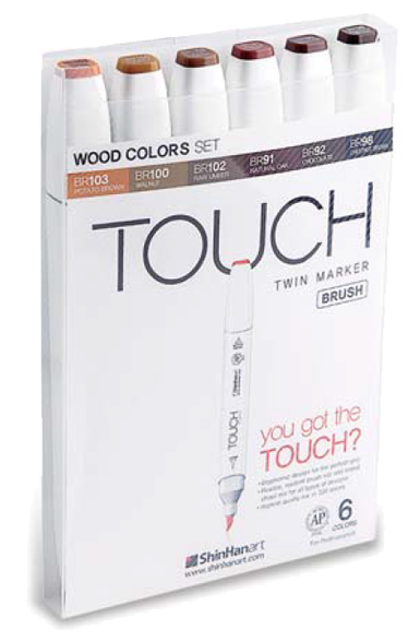 Shinhan : Touch Twin 60 Brush Marker Pen Set : B