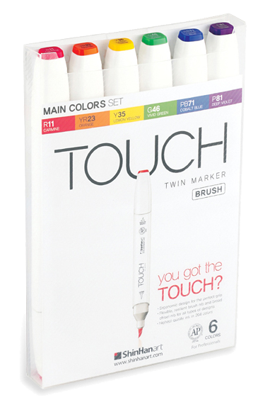 Shinhan : Touch Twin 60 Brush Marker Pen Set : B