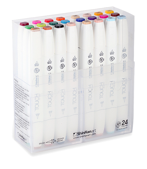 Shinhan : Touch Twin 60 Brush Marker Pen Set : B