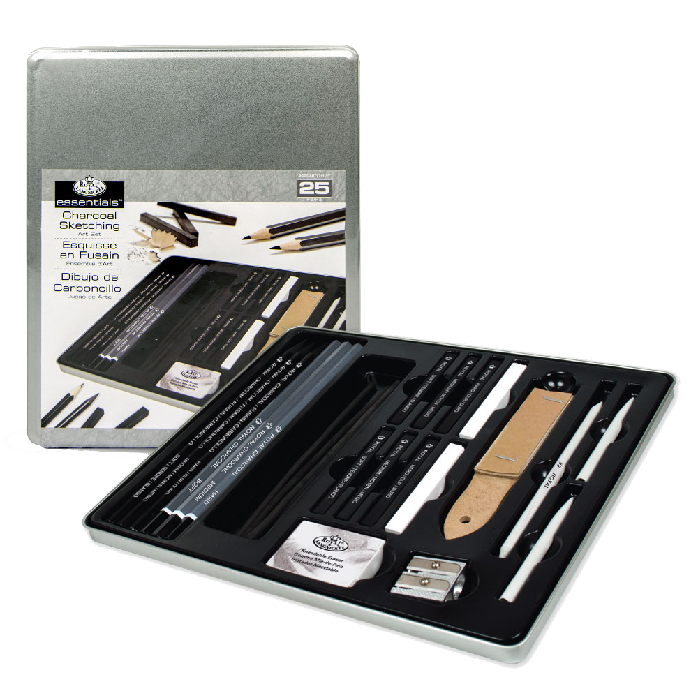 Royal & Langnickel Royal Standard Tin Art Set - Charcoal Drawing