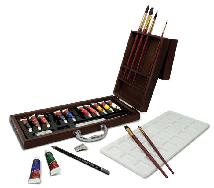 24 Piece Oil Paint Set