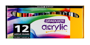 Daler-Rowney Graduate Acrylic Set of 12