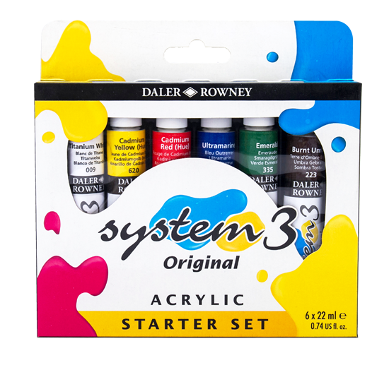 Daler-Rowney System 3 Acrylic Color Starter Set