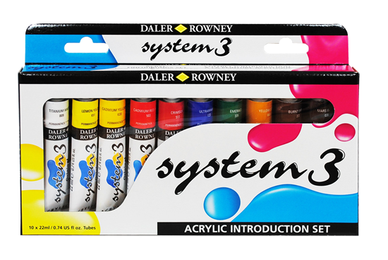 Daler-Rowney System 3 Acrylic Color Introduction Set