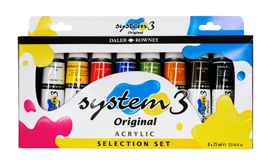 Daler-Rowney System 3 Acrylic Color Selection Set