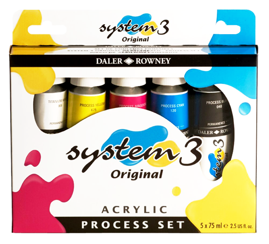 Daler-Rowney System 3 Acrylic Color Process Set