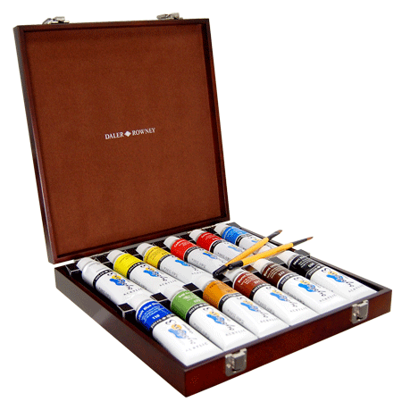 Daler-Rowney System 3 Acrylic Wooden Box Set
