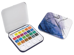  Daler Rowney Aquafine 18-pc Watercolor Travel Set - Watercolor  Paint Set for Watercolor Paper and More - Watercolor Set for Artists and  Students - Water Color Paint for All Skill Levels