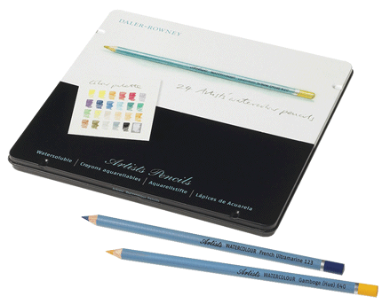 Daler-Rowney Watercolor Pencil Tin of 24