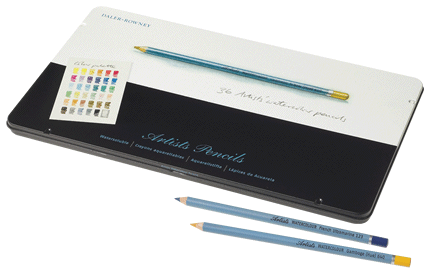 Daler-Rowney Watercolor Pencil Tin of 36