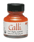 Daler-Rowney Calli Calligraphy Ink - Color India Black - Size 1oz