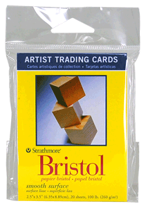 Strathmore Artist Trading Card Pack of 20 - Bristol, Smooth - Size 2.5 x 3.5