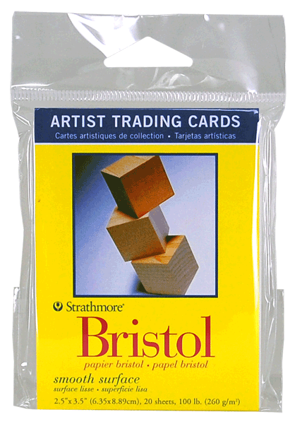 Strathmore Artist Trading Card Pack of 20 - Bristol, Smooth - Size: 2.5” x  3.5”